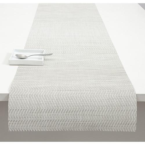 Chilewich: Wave Woven Vinyl Placemats Set of 4 & Runners Placemats Chilewich Runner Grey