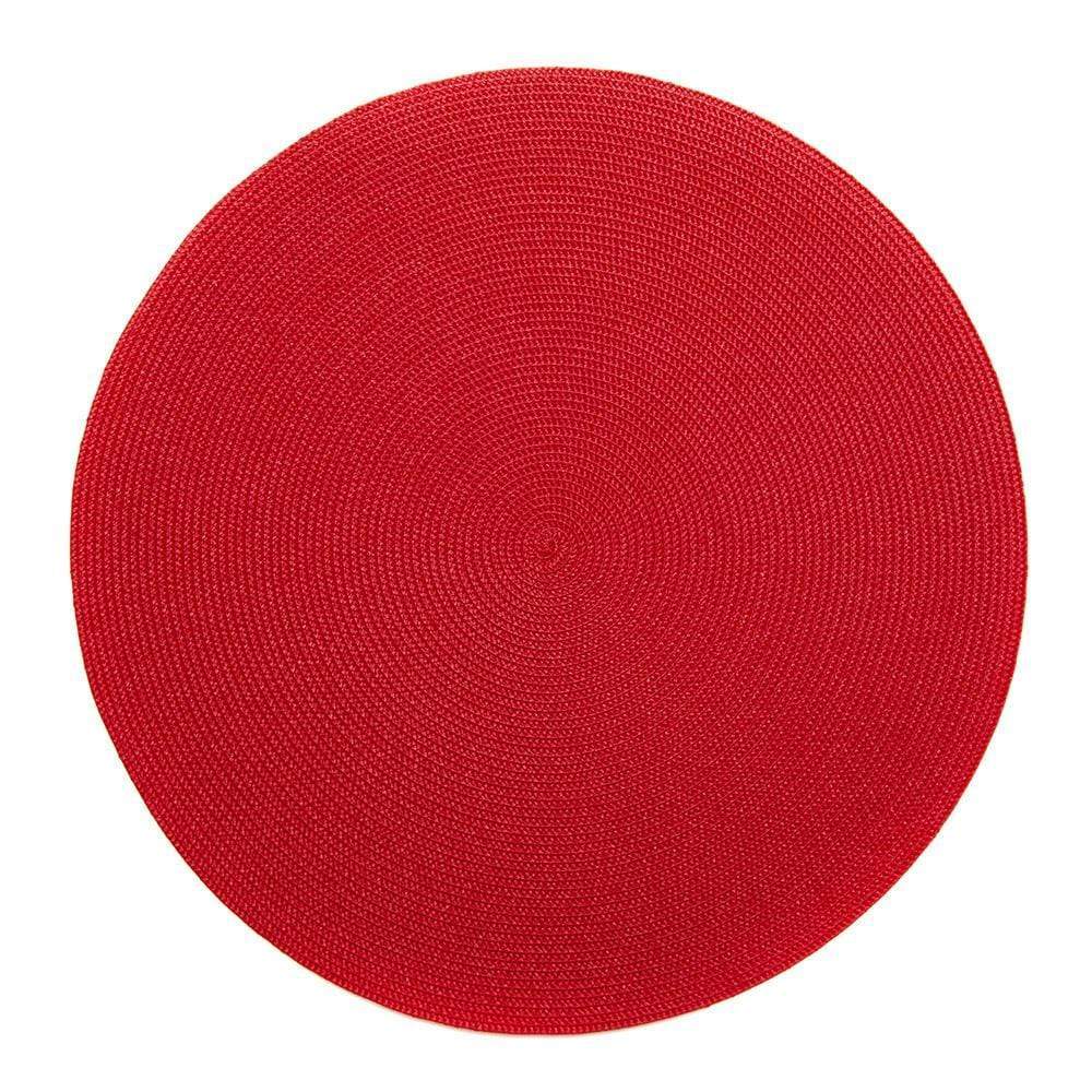 15" Round Linen Braid Placemat
