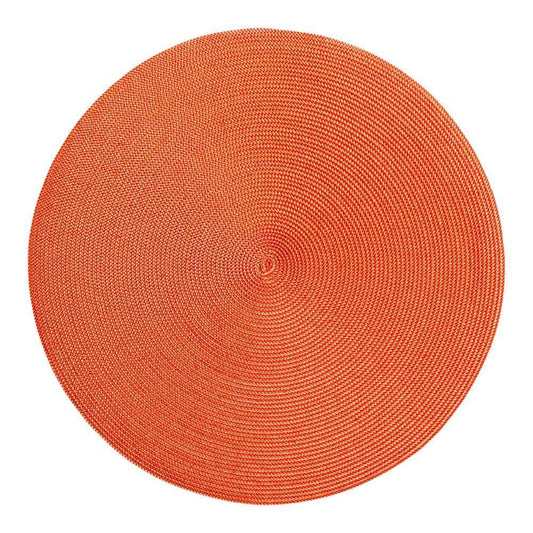 Braided Round Placemat in Terracotta - 1 Each