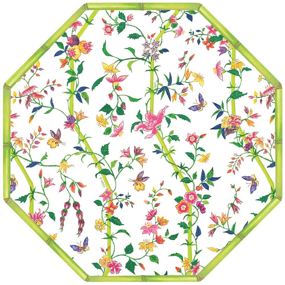 Sprigged Silk Die-Cut Placemat in White - 4 Per Package