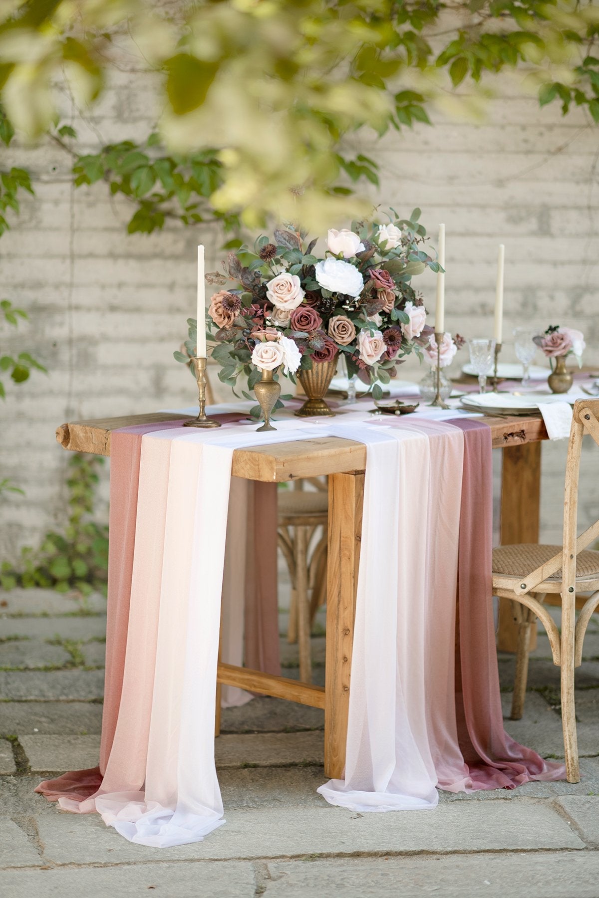 Weave Wedding Table Runner for Reception (Set of 8) - 4 Colors