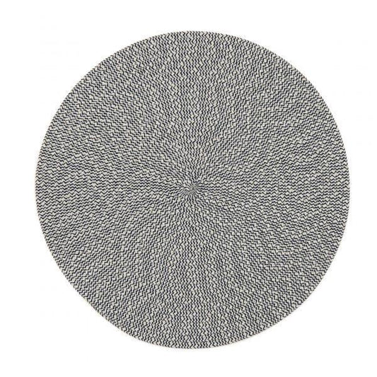 16" Round Tweed Braid Placemat