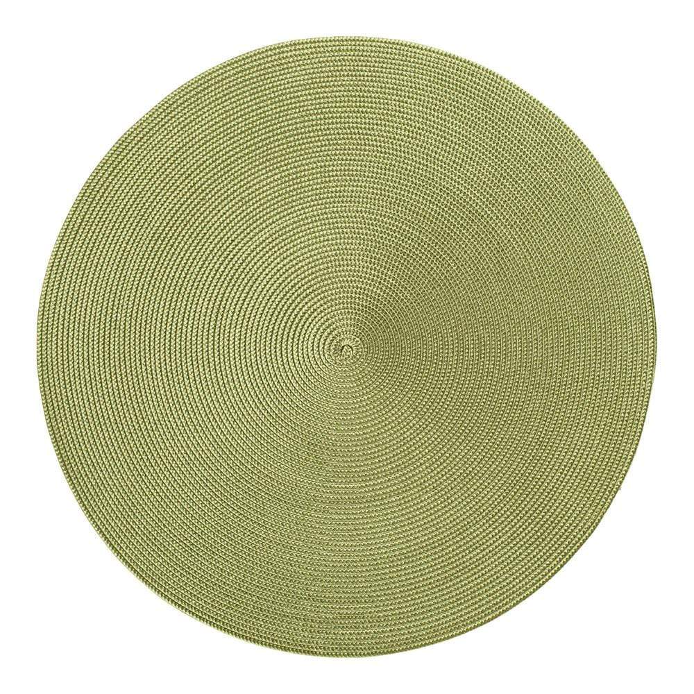 Braided Round Placemat in Grass - 1 Each