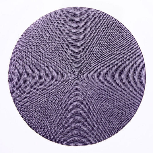 Braided Round Placemat in Prune - 1 Each
