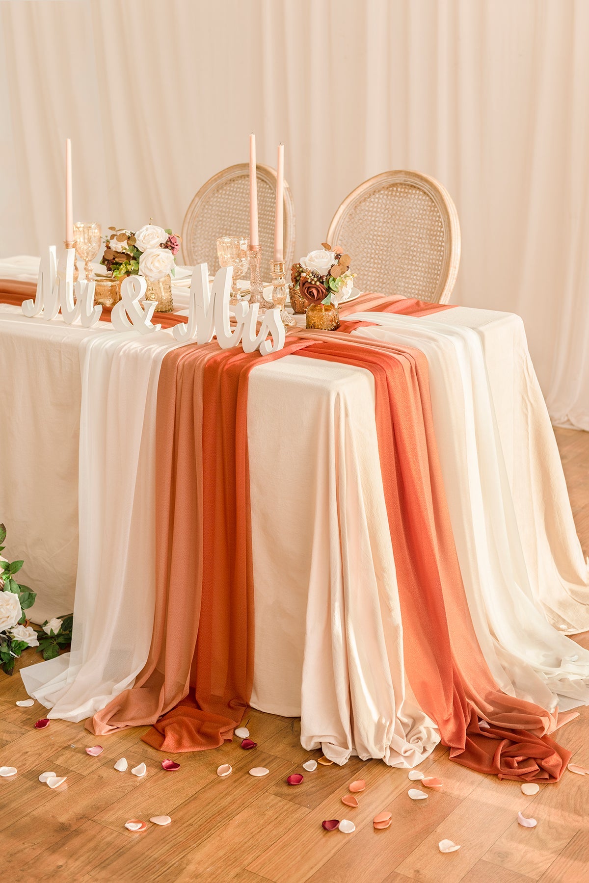 Weave Wedding Table Runner for Reception (Set of 8) - 4 Colors