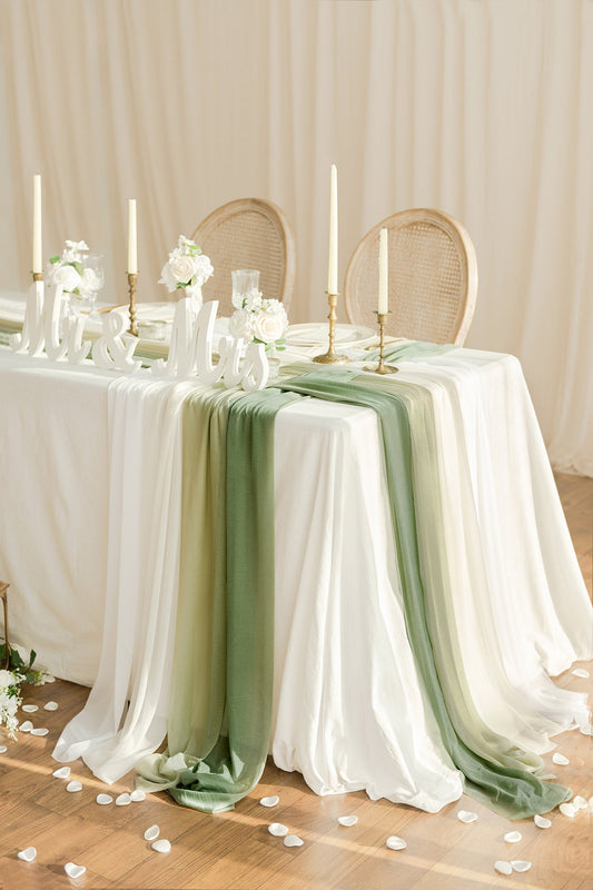 Weave Wedding Table Runner for Reception (Set of 8) - 4 Colors
