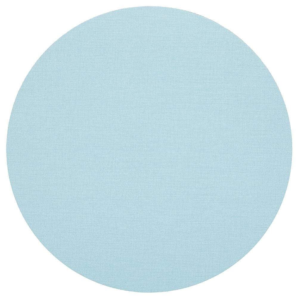 Classic Canvas Round Felt-Backed Placemat in Aqua - 4 Each