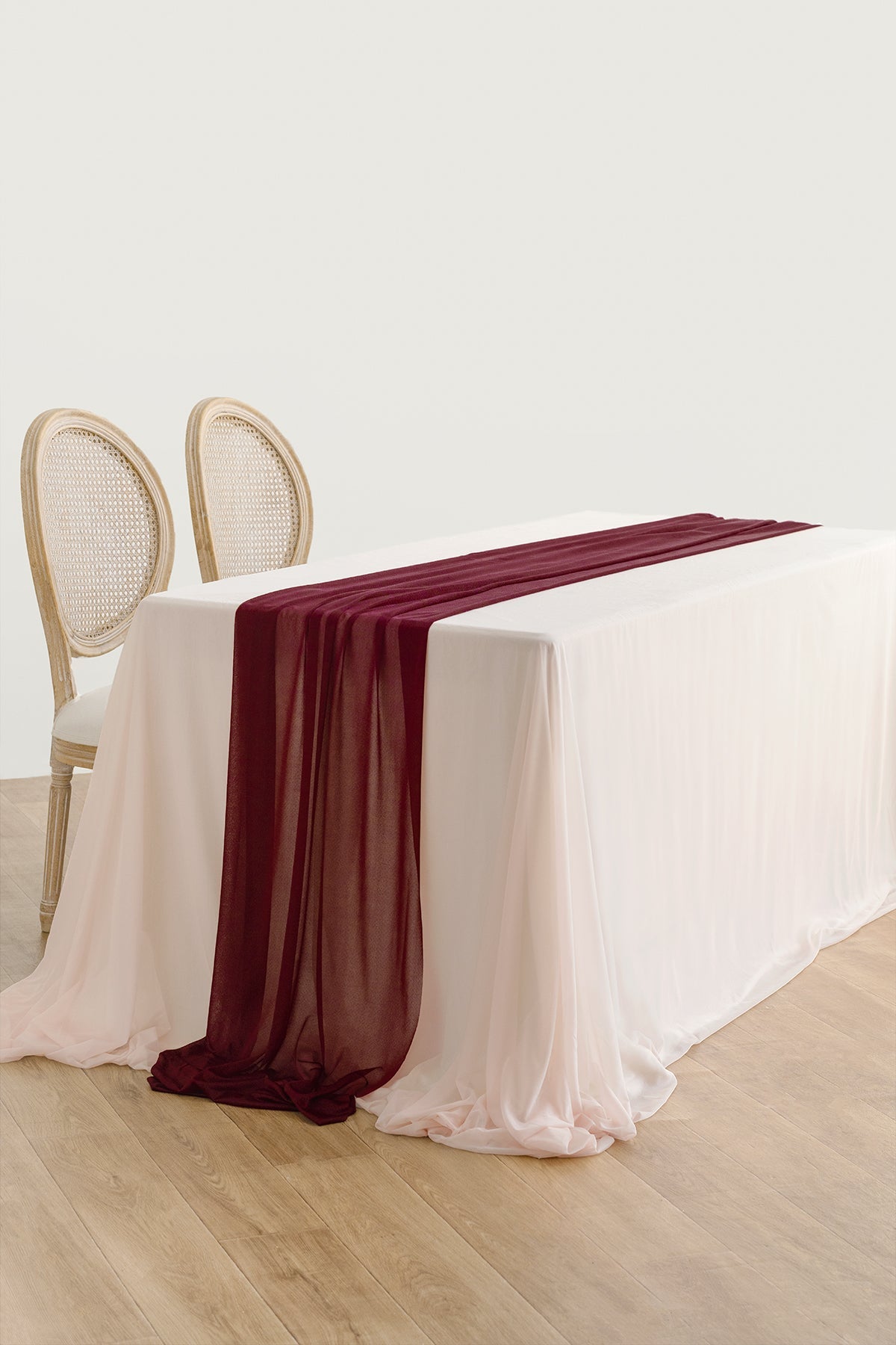 Tablecloth & Table Runner Set for Sweetheart/Head Table - 15 Colors