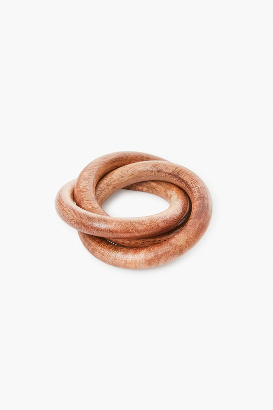 Wooden Interlock Napkin Ring (Set of 4)
