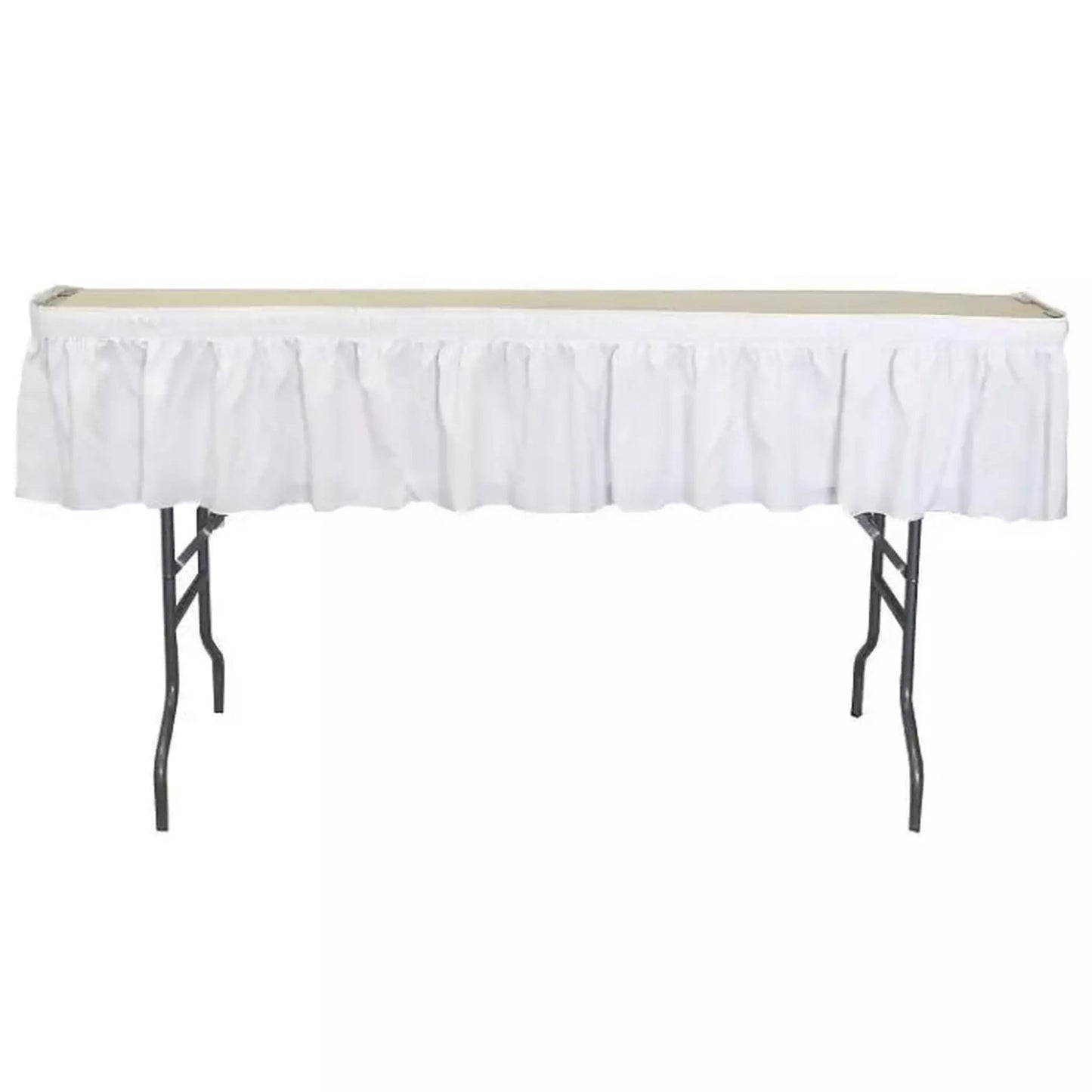 8' x 15'' High Bar Skirt with Table Clips