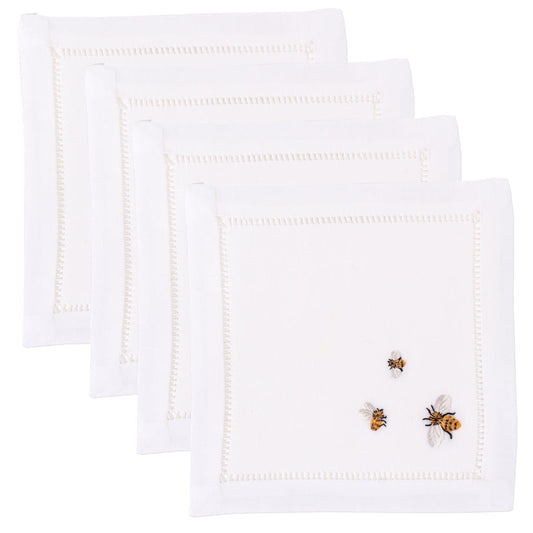 Bees Cocktail Napkins - Set of 4