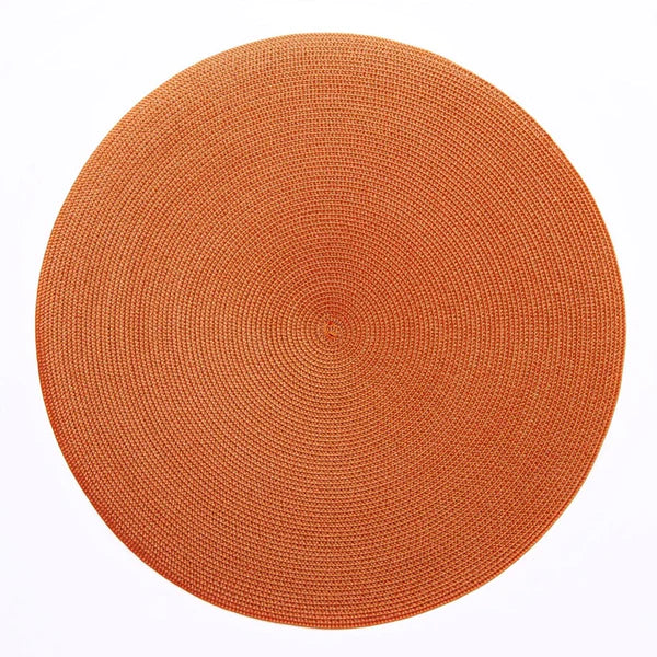 15" Round 2-Tone INDO Placemat