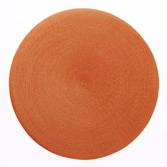 15" Round 2-Tone INDO Placemat