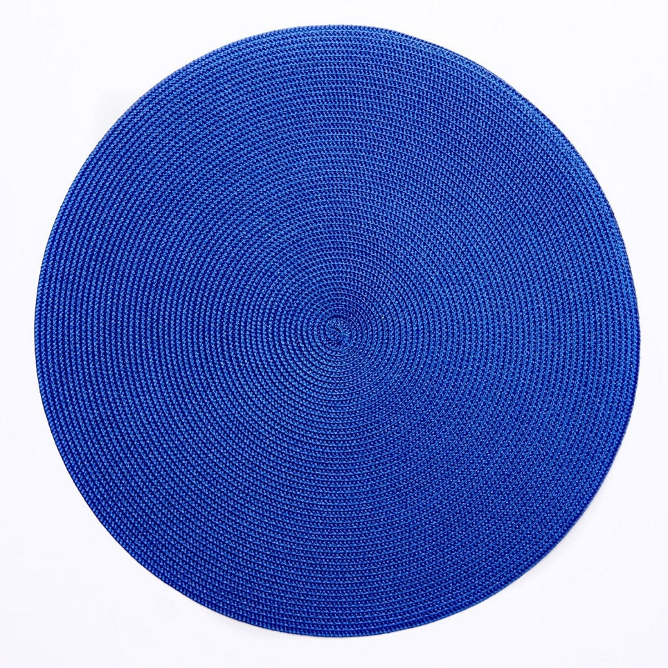 15" Round Linen Braid Placemat