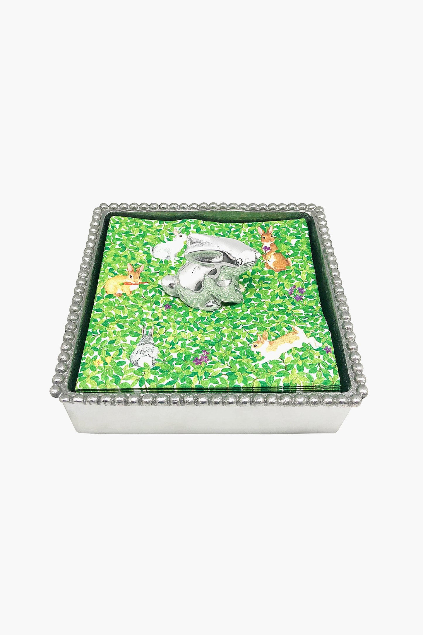 Bunny Beaded Napkin Box