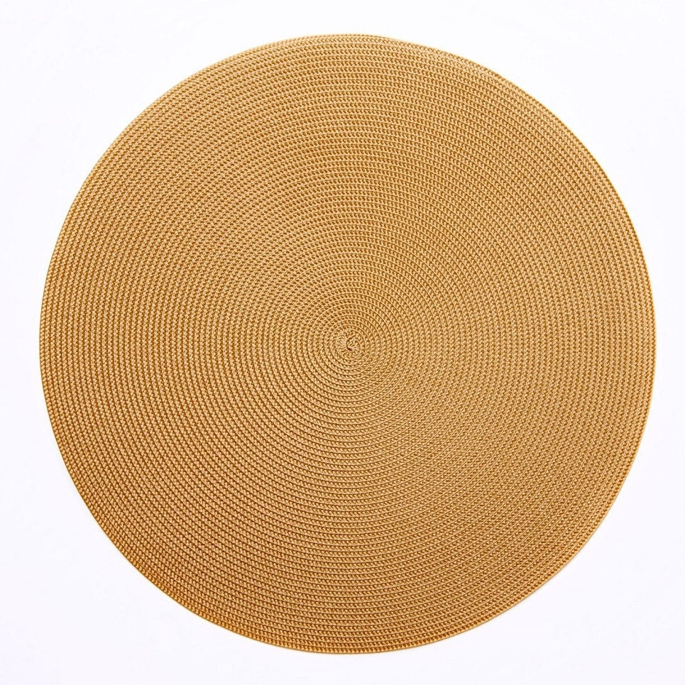 15" Round Linen Braid Placemat