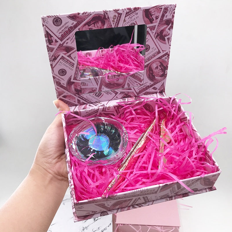 Big 3 Pairs Lash Packaging with Eyelashes