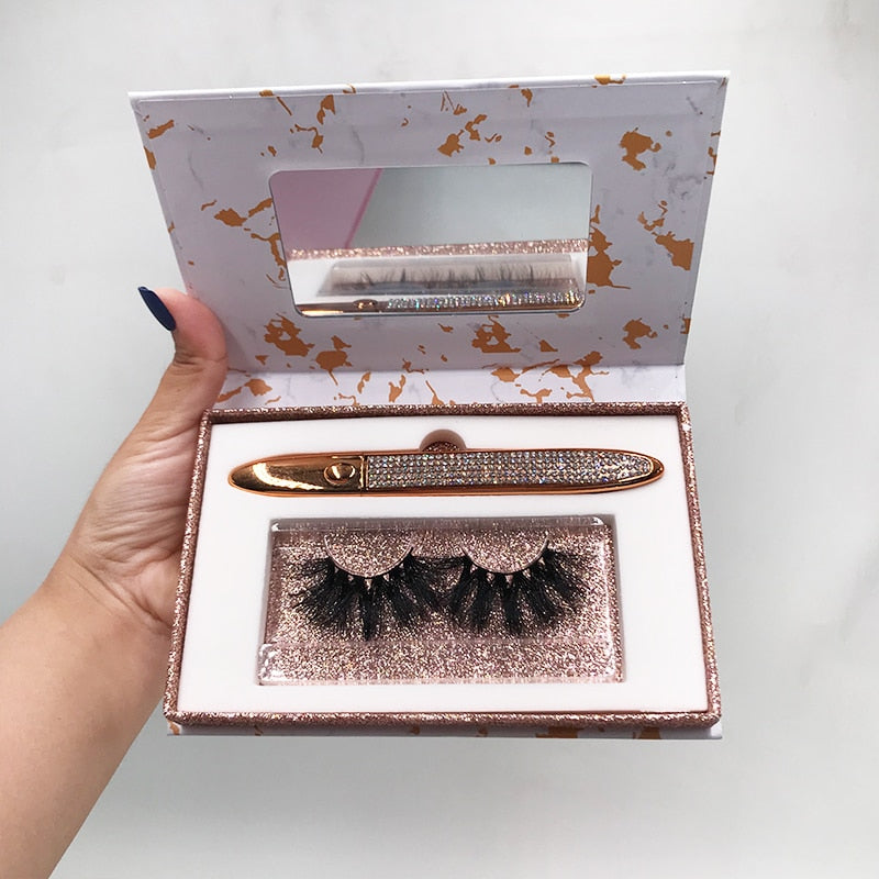Big 3 Pairs Lash Packaging with Eyelashes