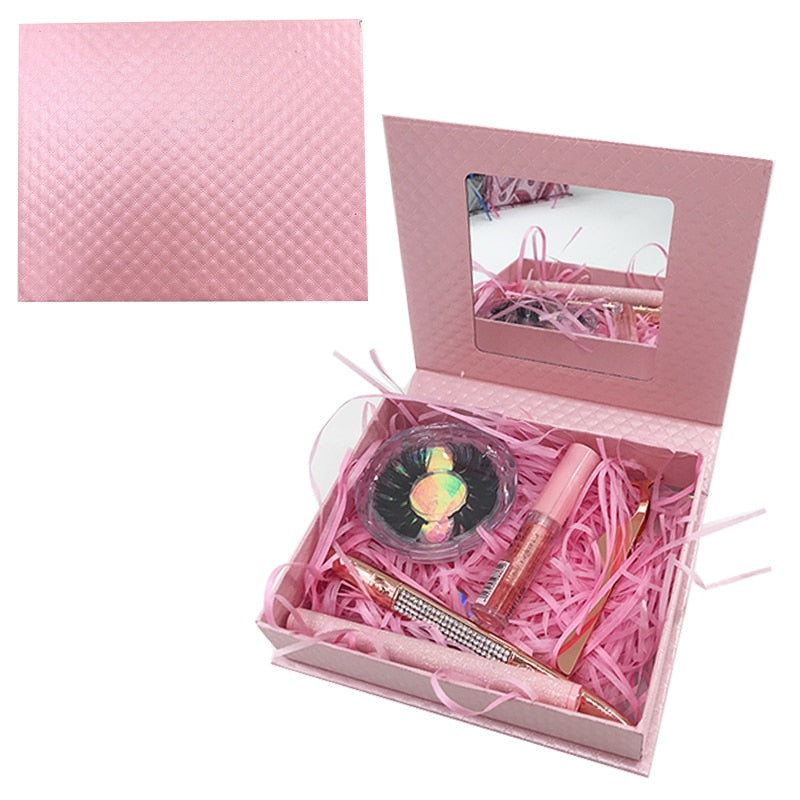 Big 3 Pairs Lash Packaging with Eyelashes