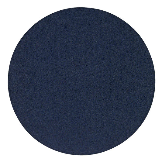 Wipeable Round Mat Navy