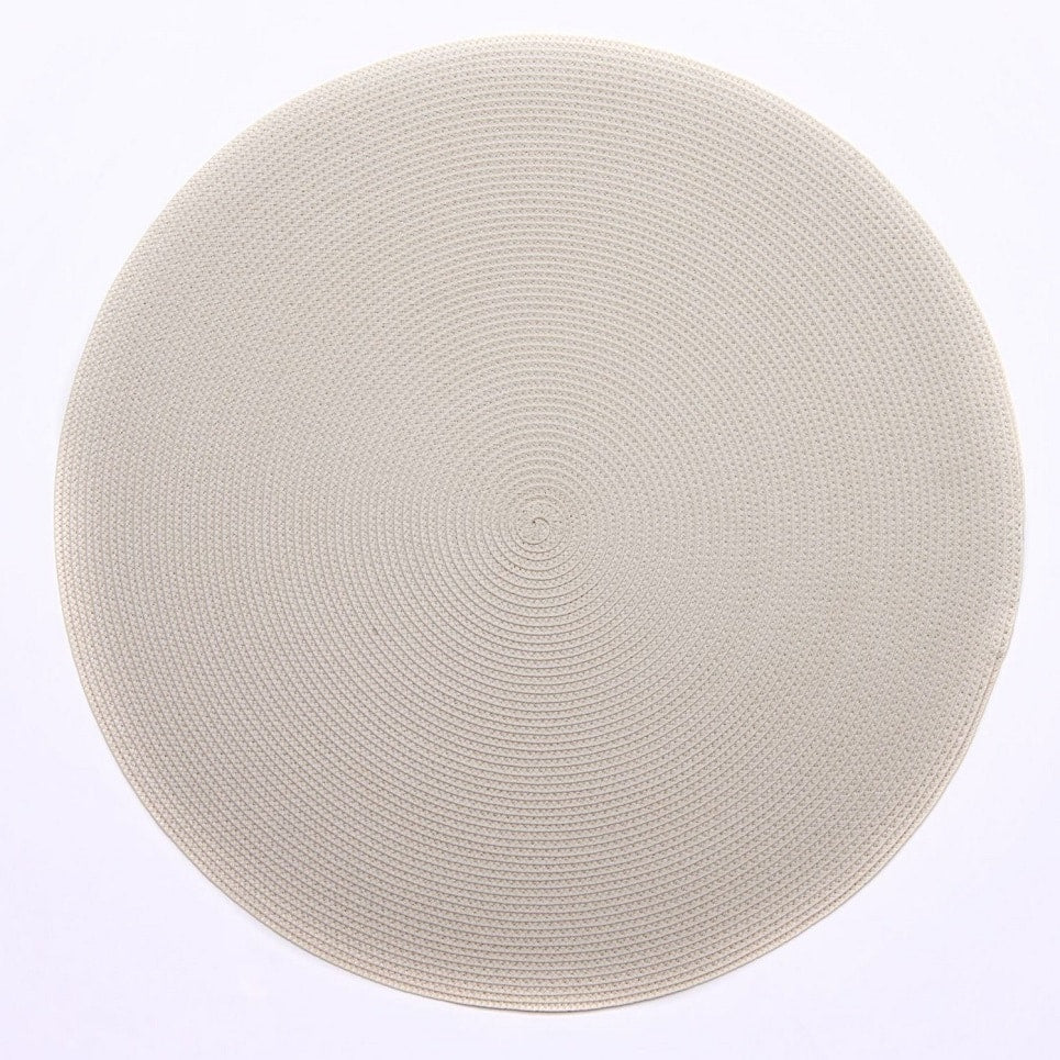 15" Round Linen Braid Placemat