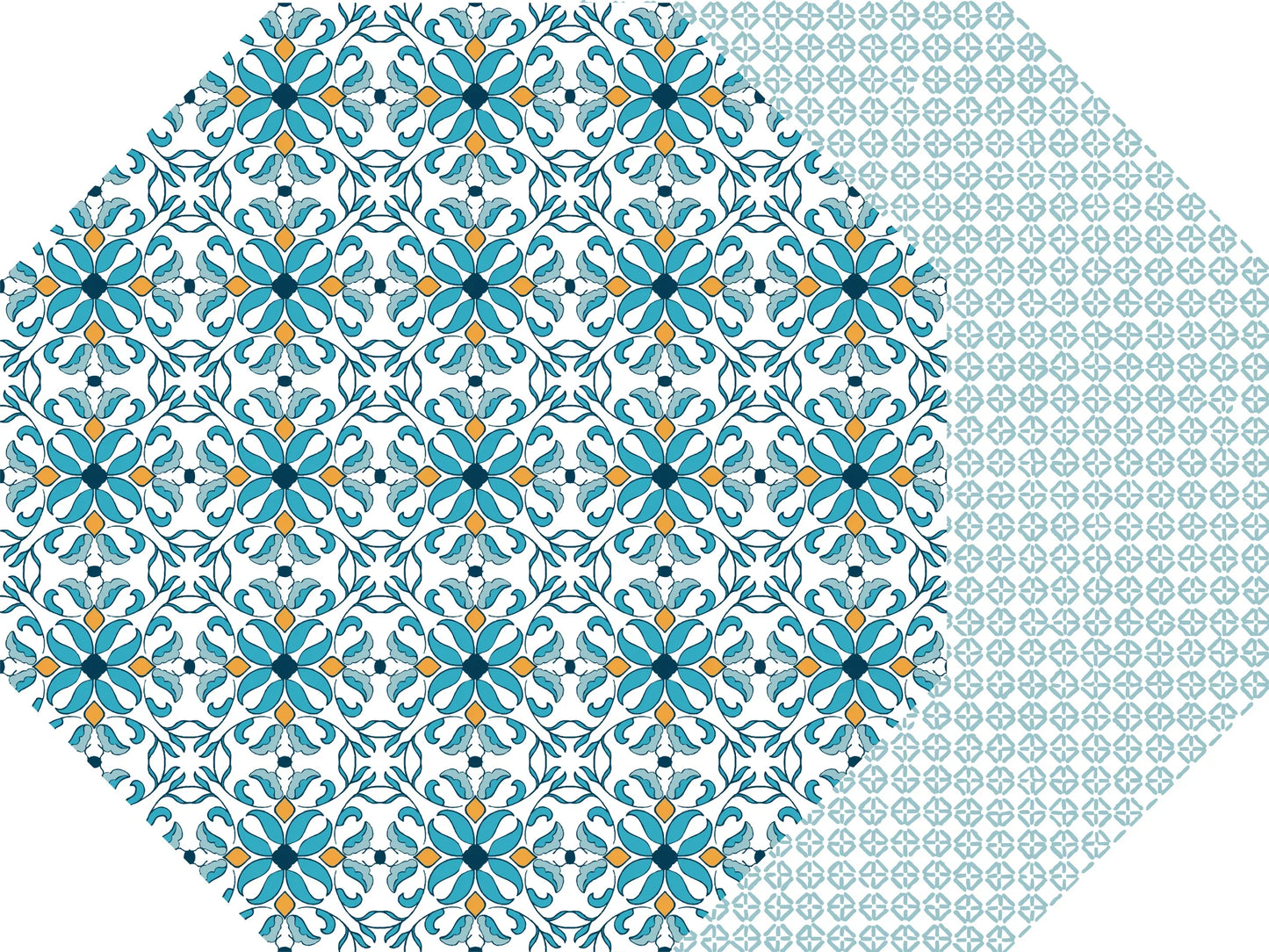 Two Sided Octagonal Porto Placemats