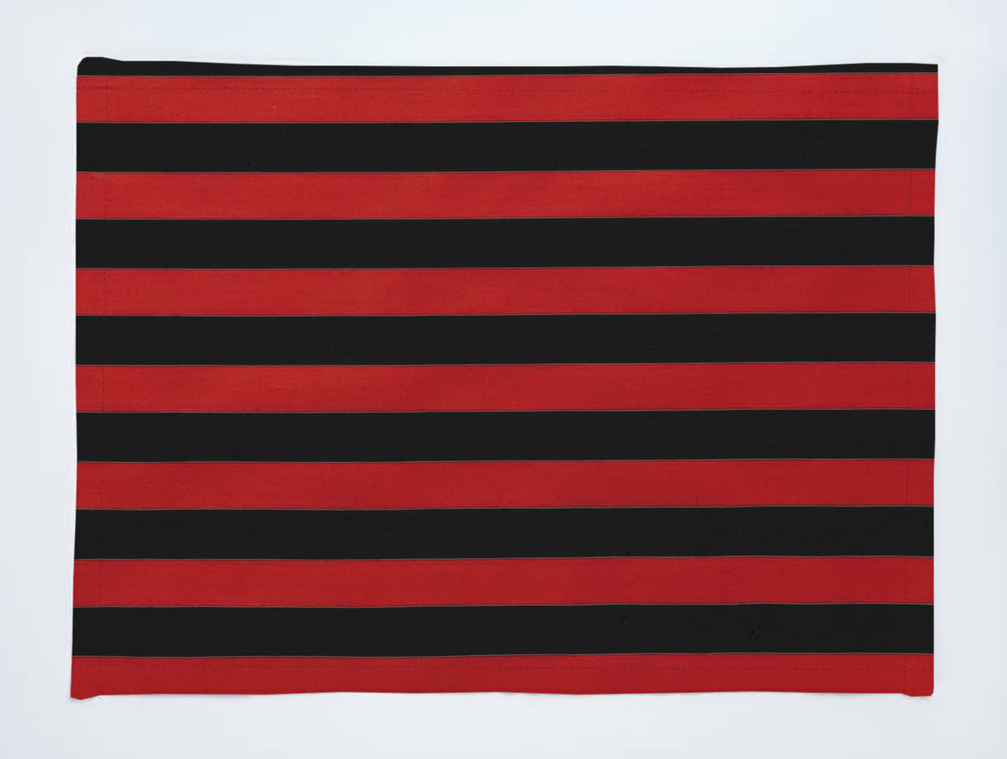 1" Wide Stripes Print Cotton Dinner Table Placemats Holiday Home Decoration 13" x 19" (Pack of 4)