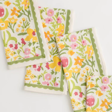 70s Flower Napkin- Set of 4
