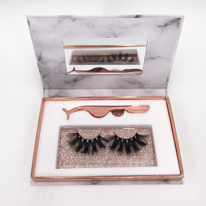 Big 3 Pairs Lash Packaging with Eyelashes