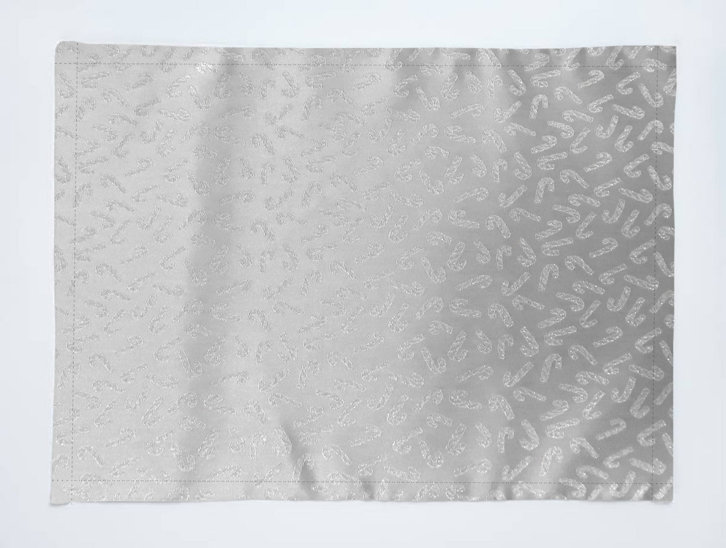 Candy Canes Brocade Dinner Table Placemats Holiday Home Decoration 13" x 19" (Pack of 4)