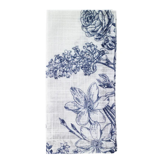 Spring Garden Navy 21" Napkin