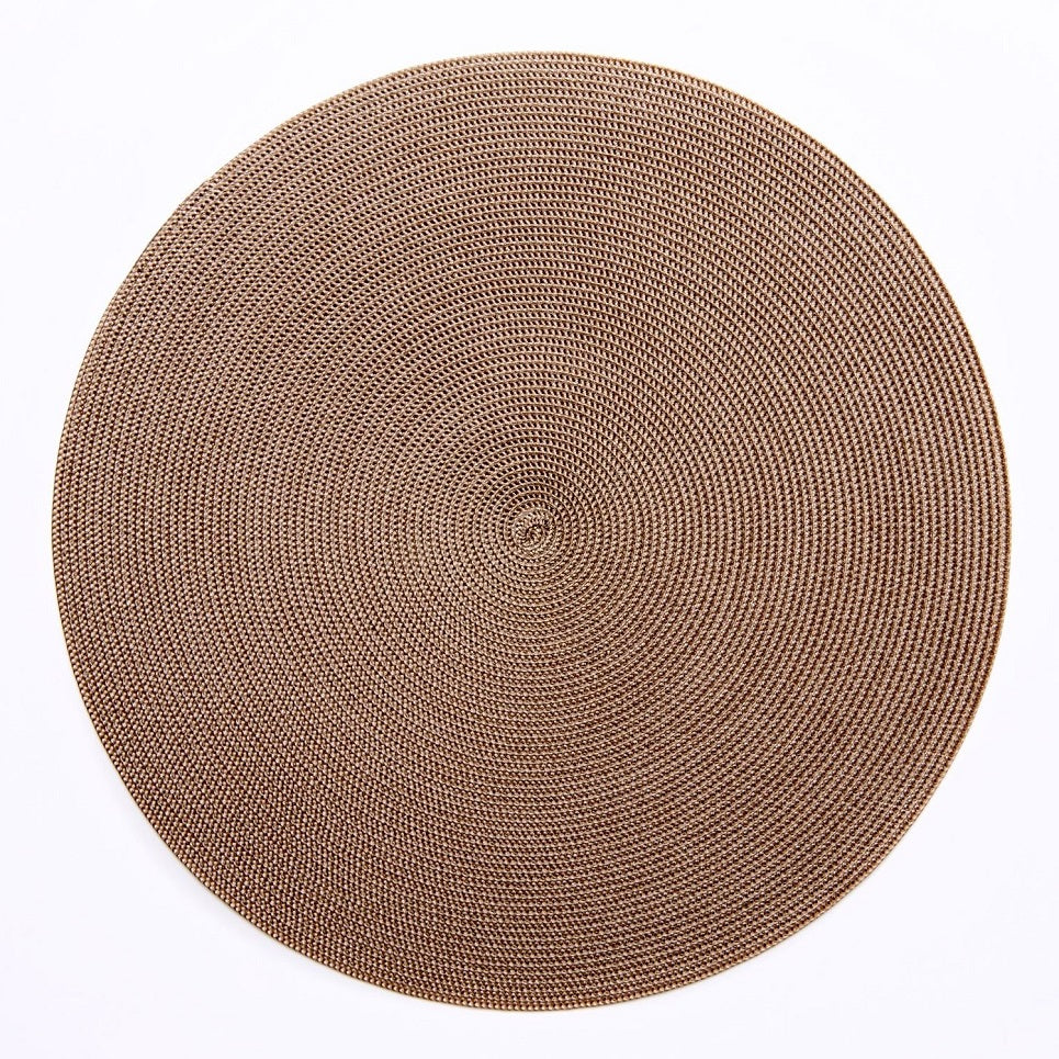 15" Round Linen Braid Placemat