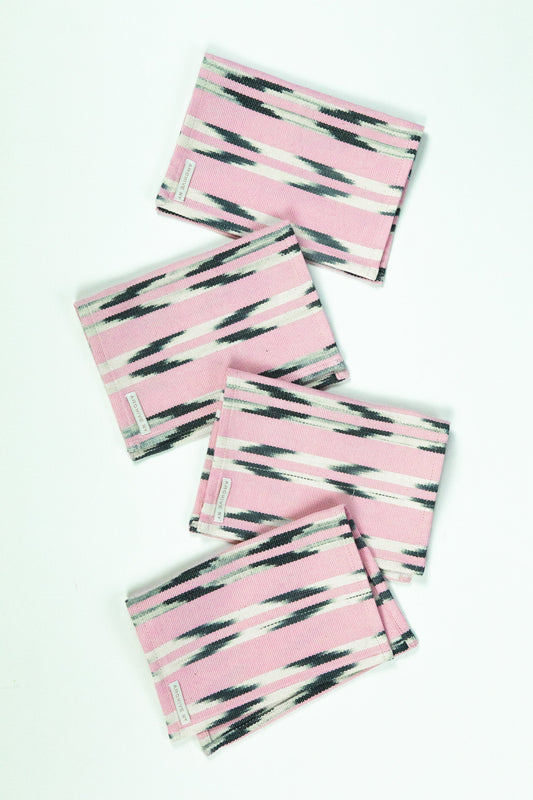 Archive New York Xela Light Pink Jaspe Cocktail Napkins Set of 4 Archive New York