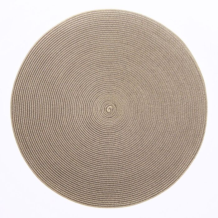 15" Round 2-Tone INDO Placemat