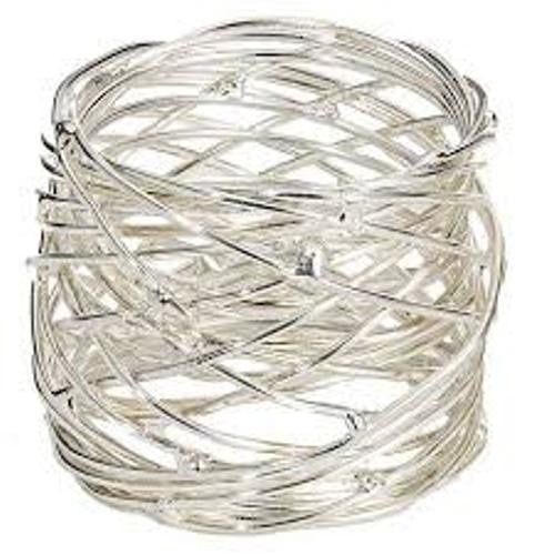 Set Of 4 Tara Silver Napkin Rings