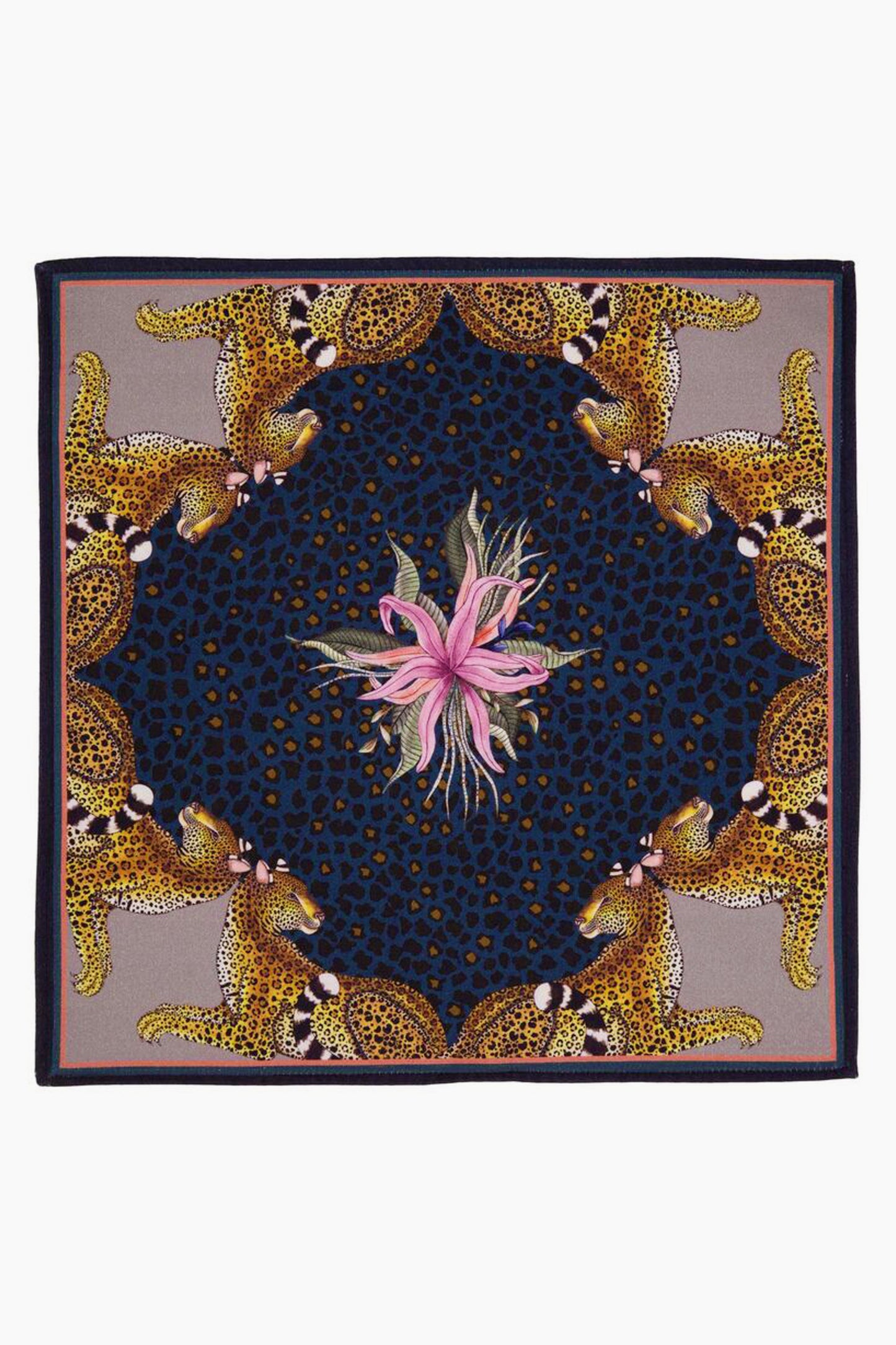 Starry Nights Leopard Lily Napkins Set Of 2