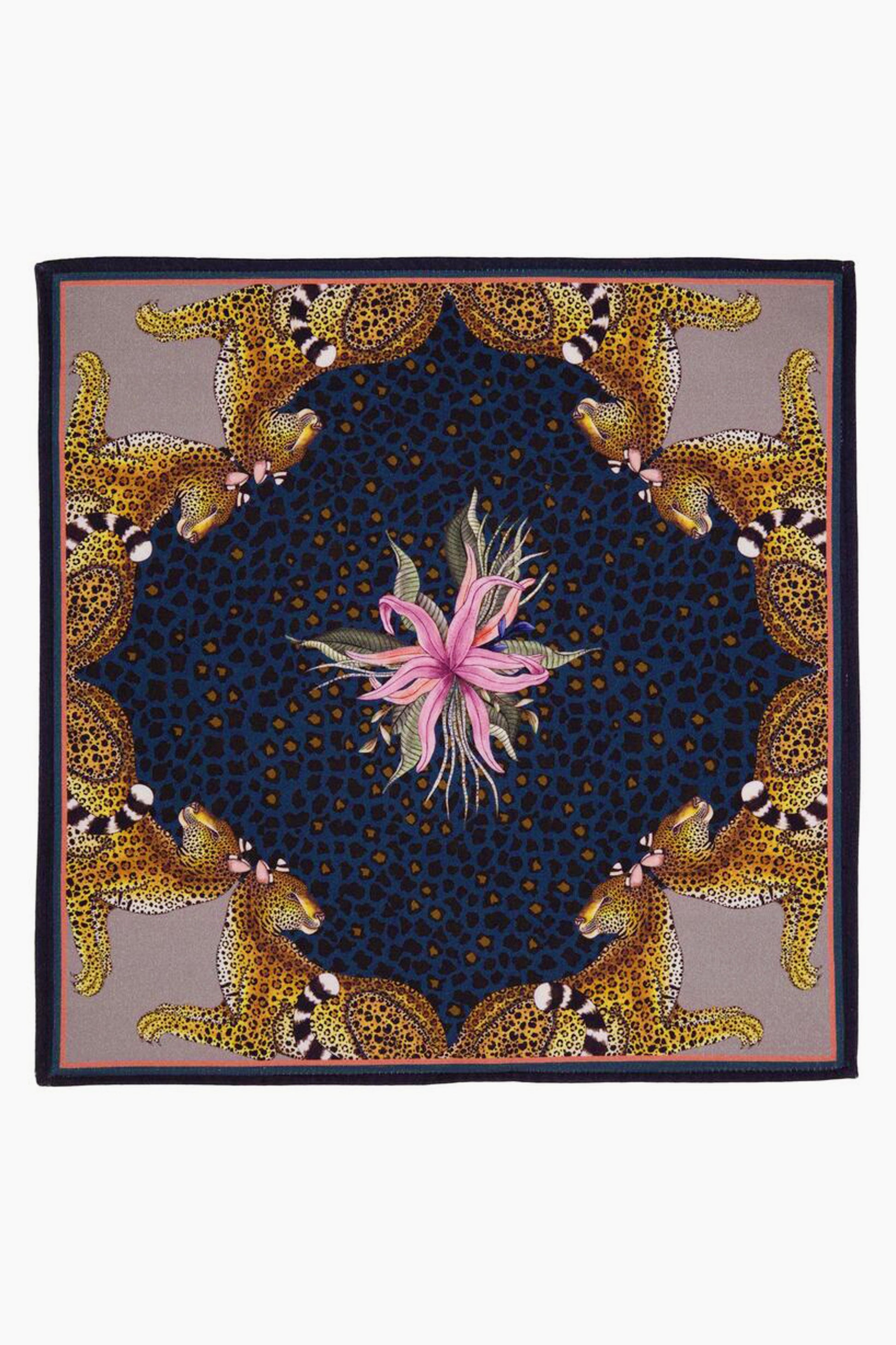 Starry Nights Leopard Lily Napkins Set Of 2