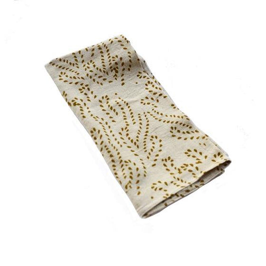 Vine Napkin Set - Gold