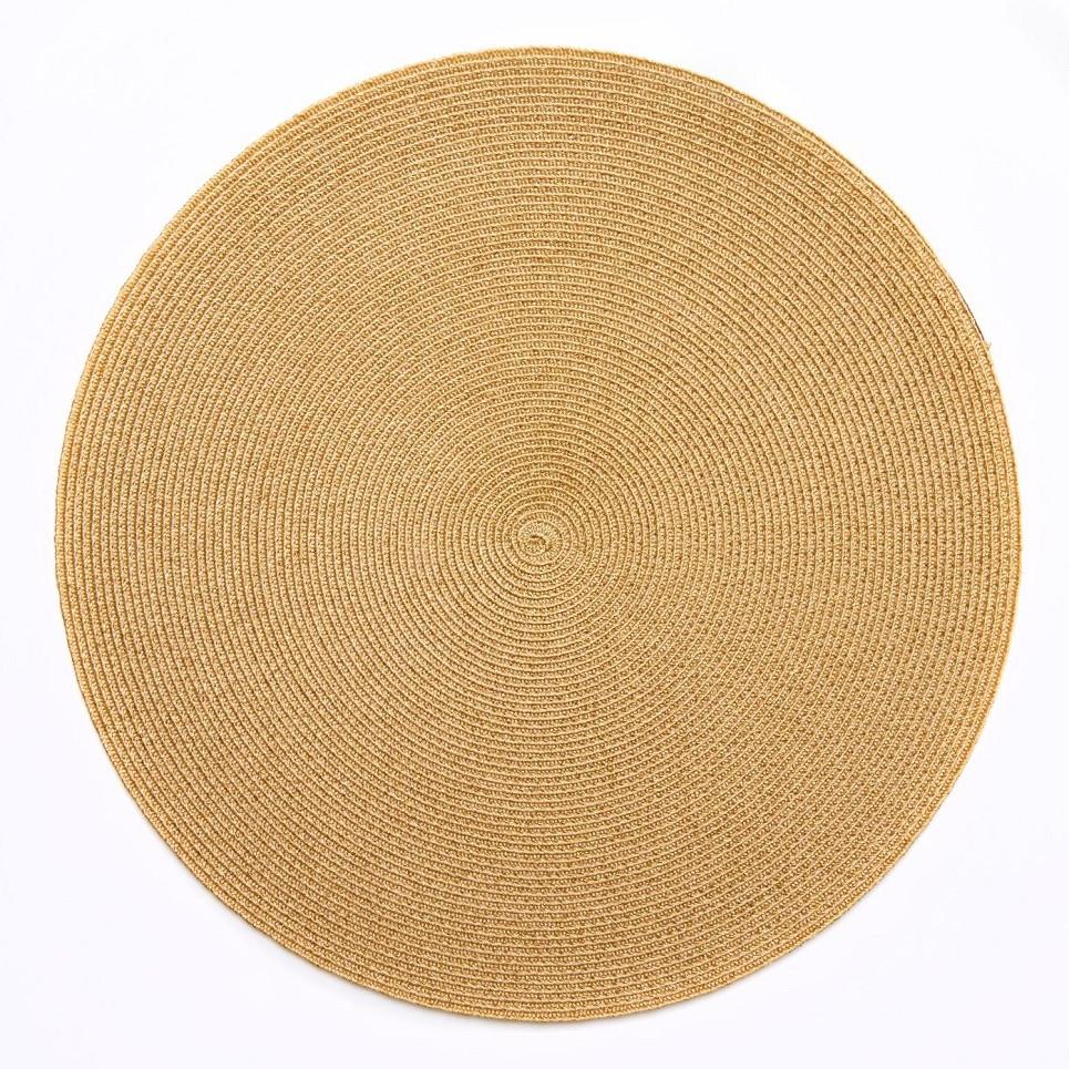 15" Round Linen Lurex Placemat
