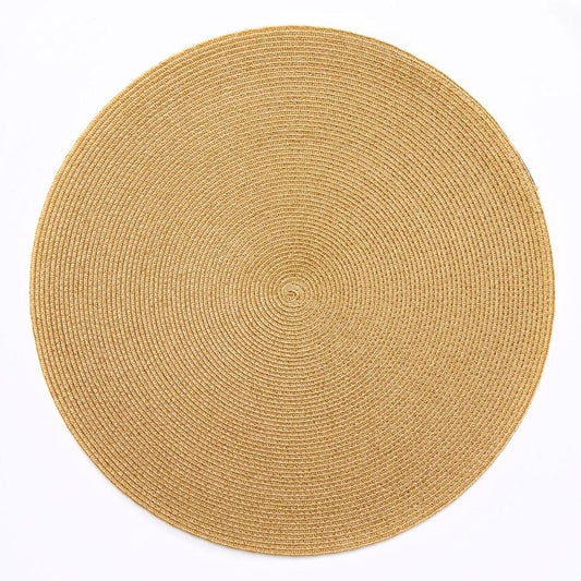 15" Round Linen Lurex Placemat