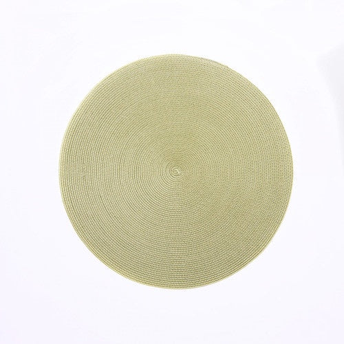 15" Round 2-Tone INDO Placemat