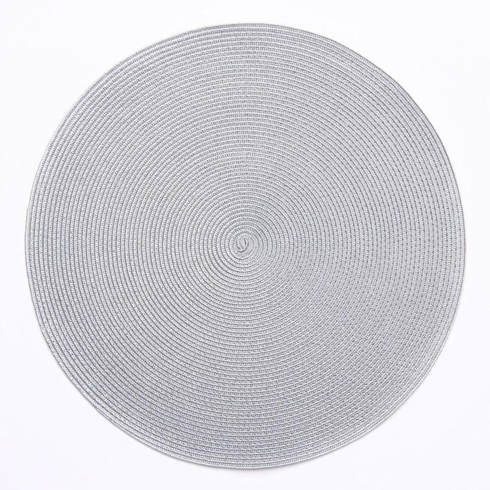15" Round Linen Lurex Placemat