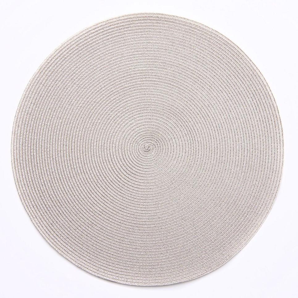 15" Round Linen Lurex Placemat