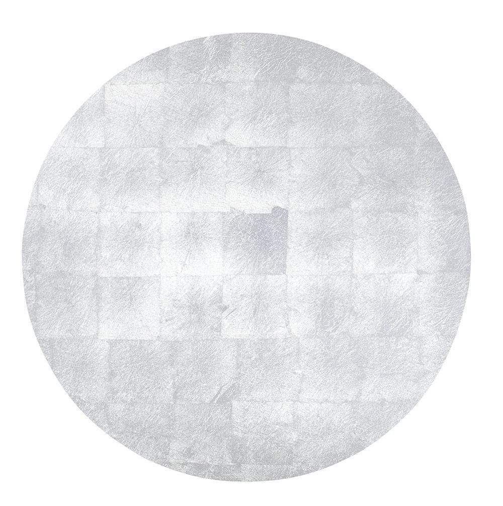Silver Round Lacquer Placemat - 1 Each