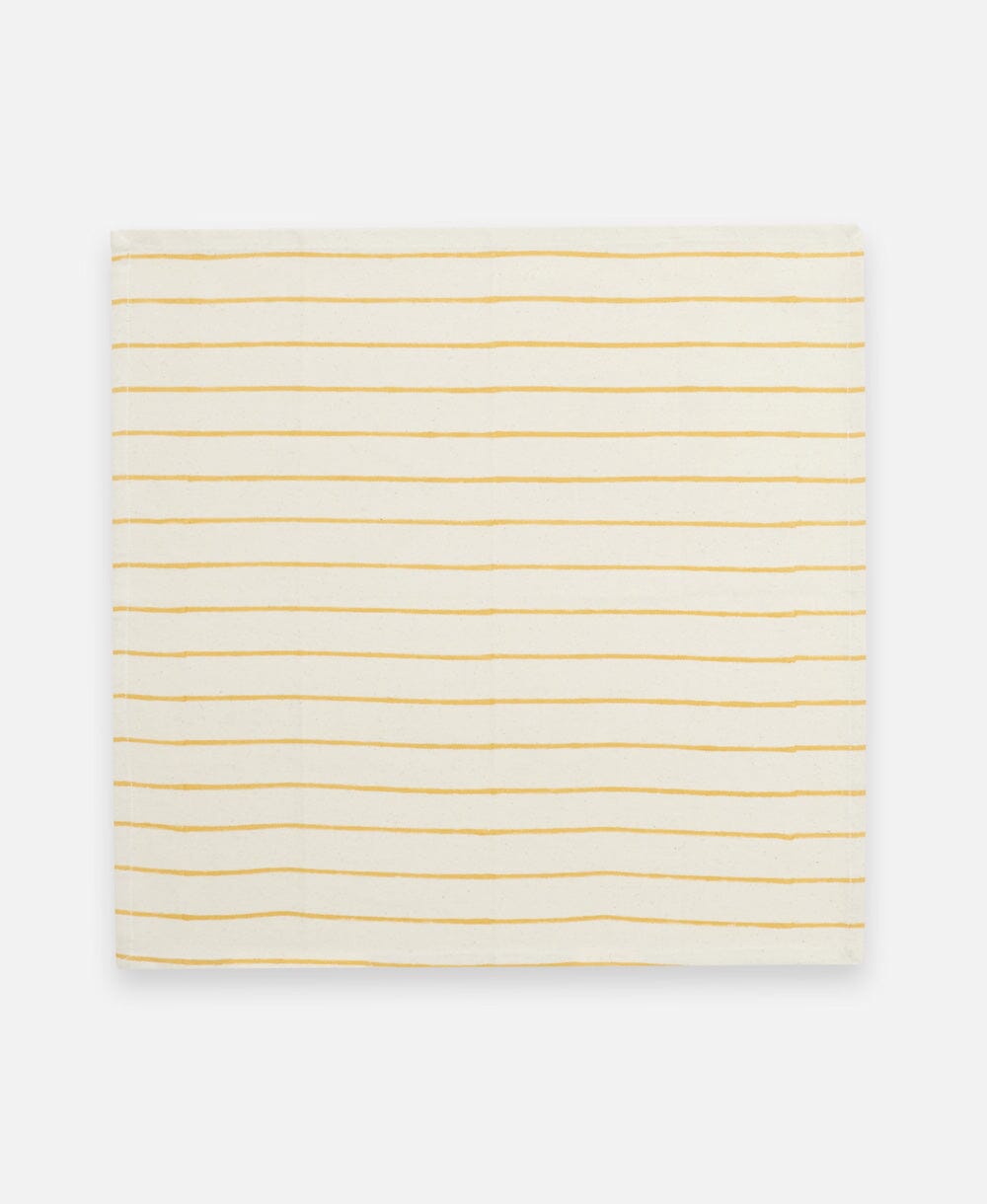 Stripe Napkin Set Cloth Napkins Anchal Mustard
