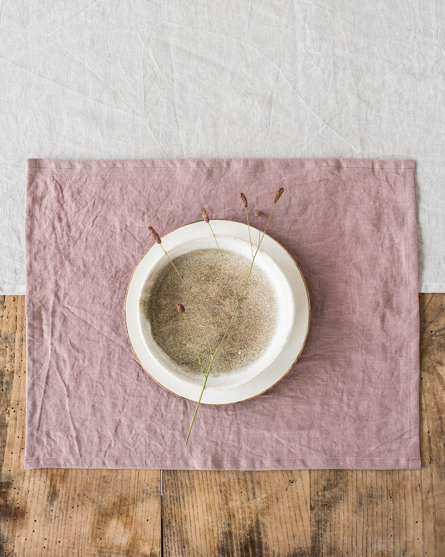 Woodrose linen placemat set of 2