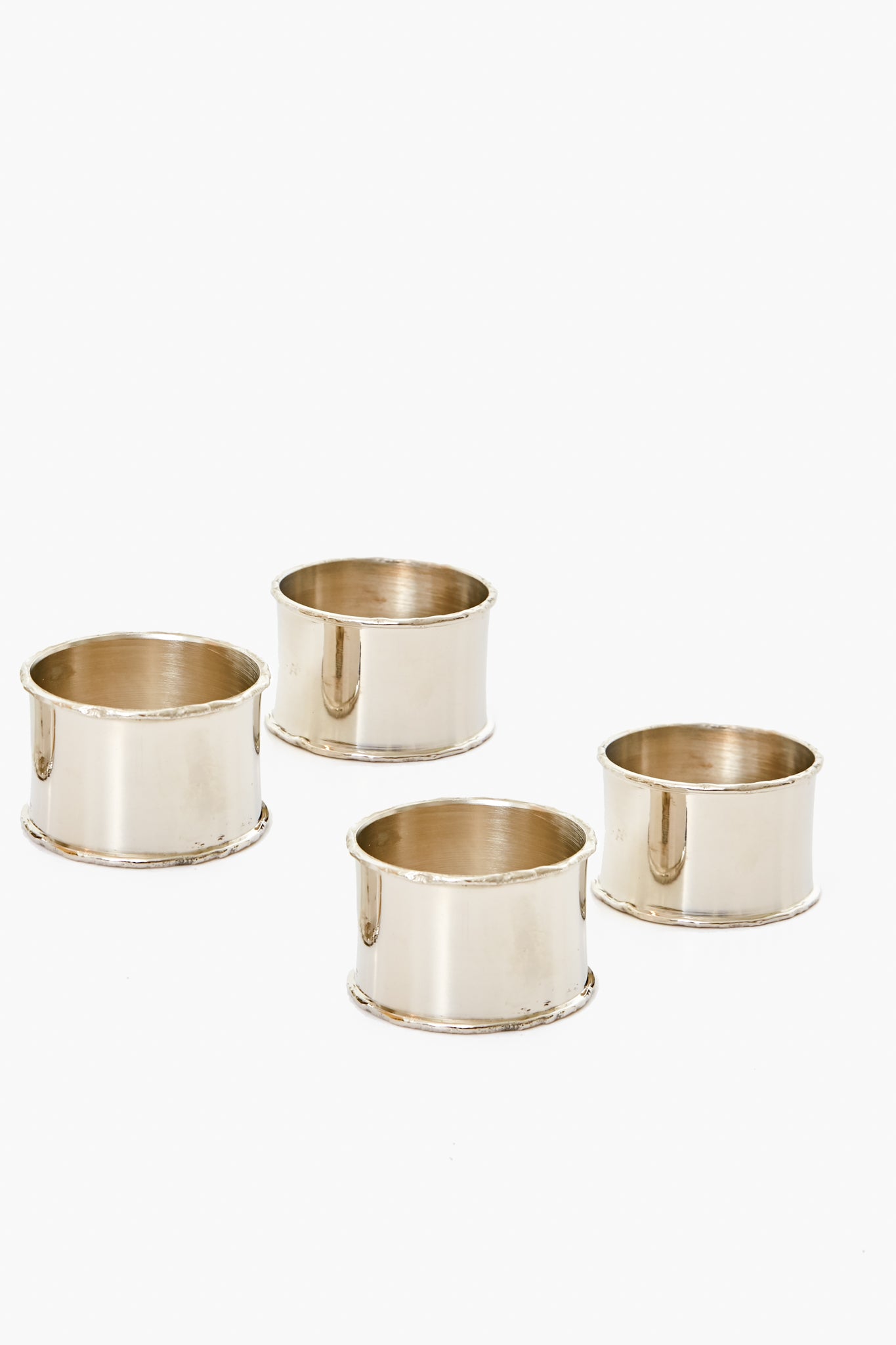 Silver Rim Napkin Ring (Set of 4)