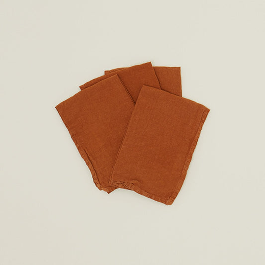 Simple Linen Napkin - Terracotta
