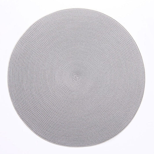 Braided Round Placemat in Platinum - 1 Each