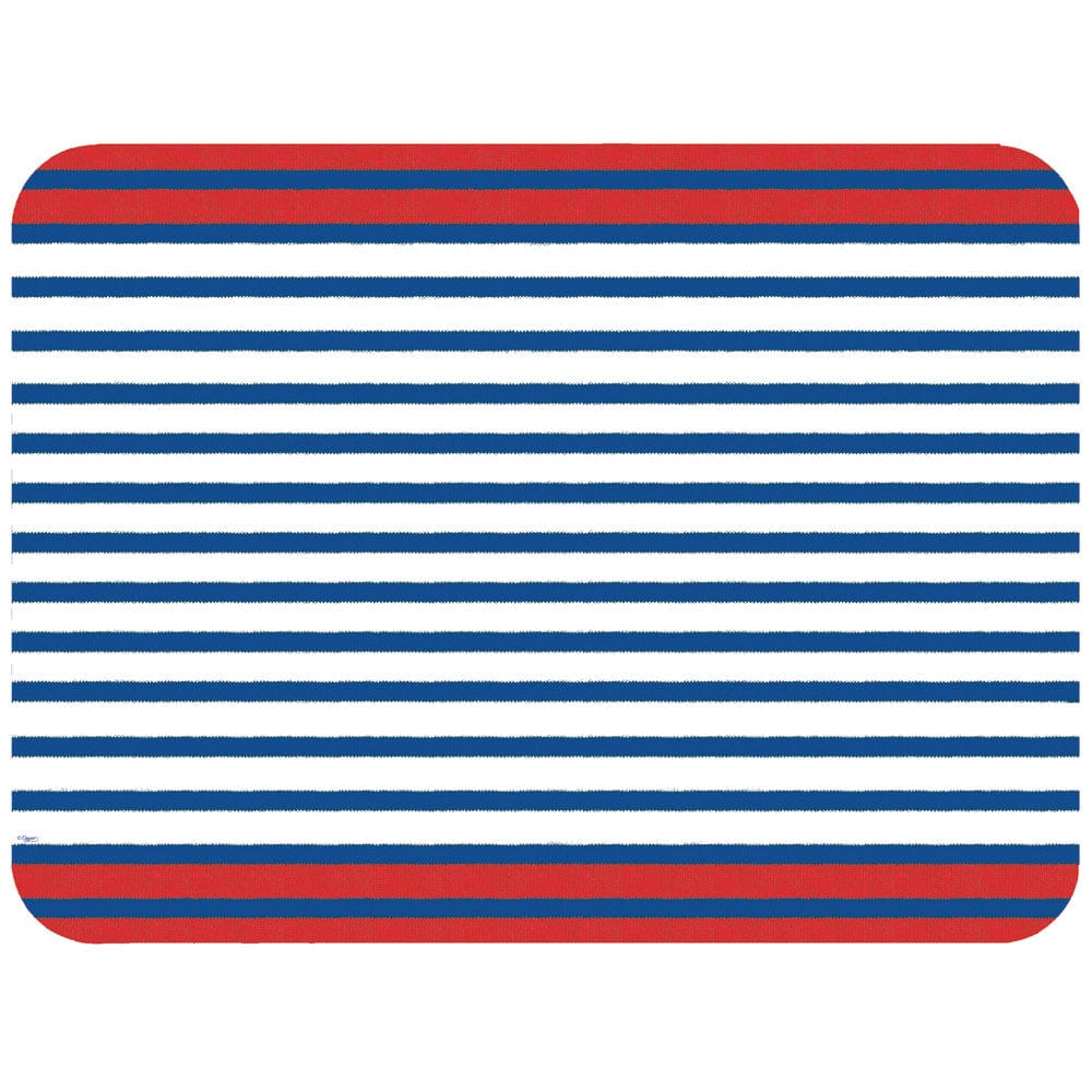 Breton Stripe Paper Placemats in Blue - 12 Per Package,